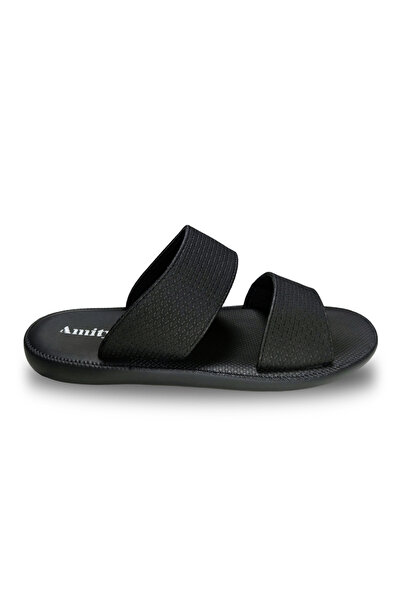 Huskswear Comfortable Home Slippers, Black Color, Size 45, Model Mg163