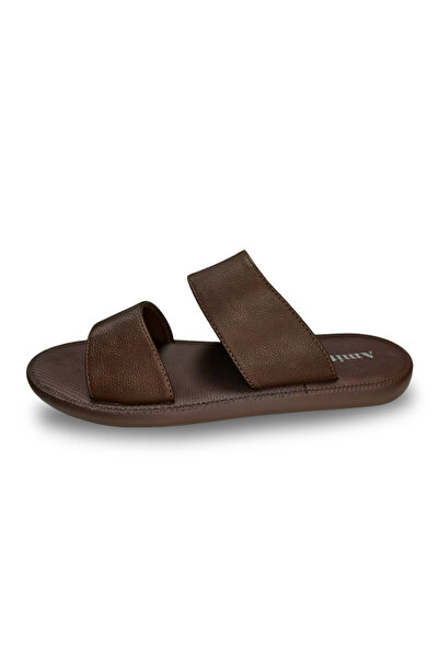 Huskswear Comfortable Home Slippers, Coffee Color, Size 40, Model Mg162