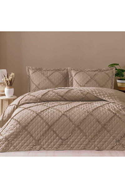 Taç Lavi Double Bedspread Brown