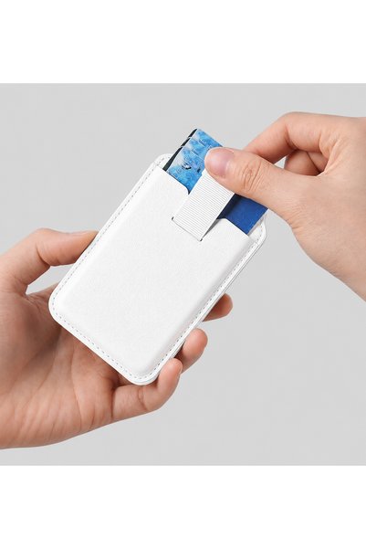 Ryan Magsafe Wallet Card Holder with Strong Magnetic Stand Phone Card Holder Compatible with iPhone Leather Wallet