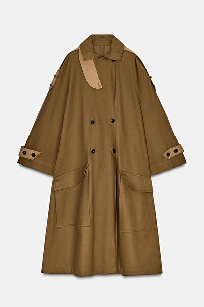 Buti Allbucks Za* Ra* Zw Collection Contrast Long Thick Oversize Trench Coat ...