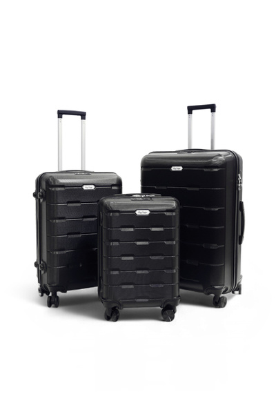 Biggdesign 3-Piece Luggage Set, Black (20/24/28inch)