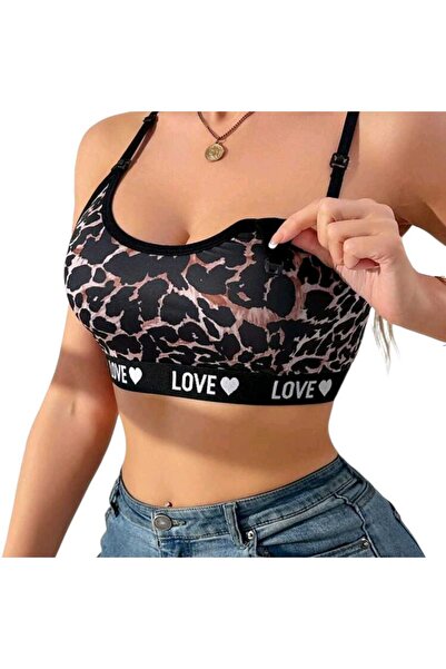 OEM Bustiera sport, animal print, elastica, S