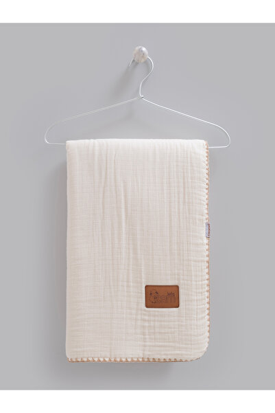 Caramell Welsoft Blanket (85X90) - Ecru Std Ecru
