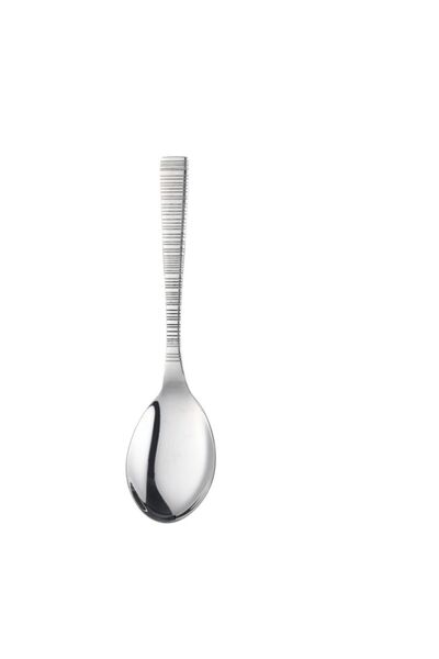 Danube Home , Orchid Sapphire Stainless Steel Serving Spoon, Silver, Cutlery