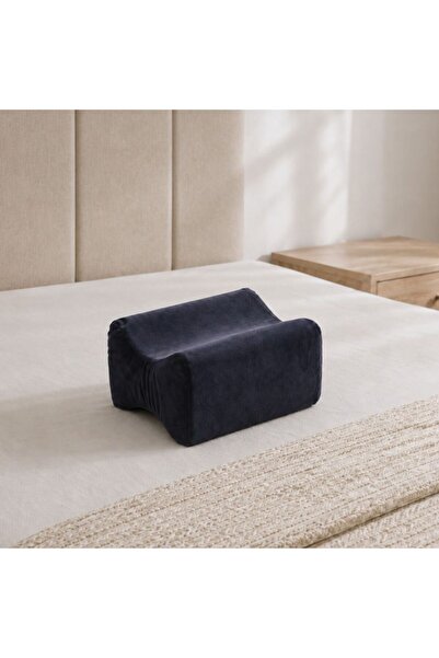 Danube Home Verve Knee Support Firm Molded Memory Foam Pillow, Ash Grey, L 20...