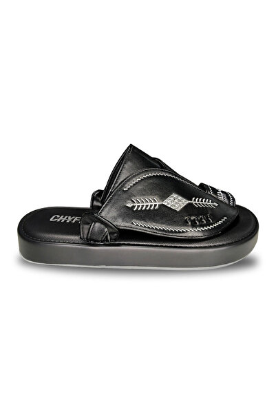 Huskswear Comfortable Home Slippers, Black Color, Size 40, Model 25Cf201