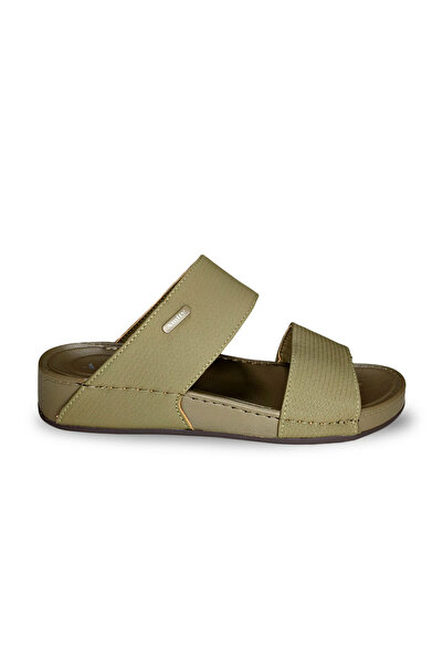 Huskswear Comfortable Home Slippers, Olive Green Color, Size 41, Model Mg112