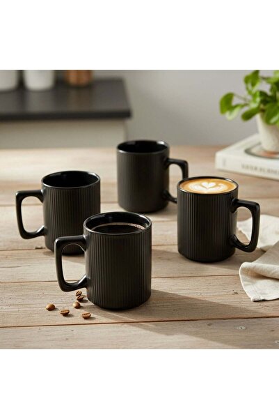 Cuisine Art , Zoe 4 Piece Mug Set-385ml-Assorted, Multi Color, Stoneware, Mug...