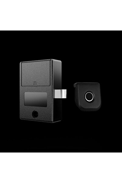 Milano Fingerprint Cabinet Lock M011- Matte Black, Zinc Alloy, Door Handles A...