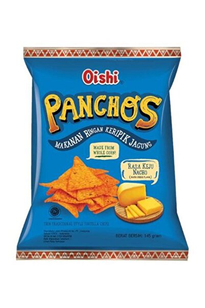 Oishi Panchos Nacho Cheese Flavor Tortilla Chips 140g