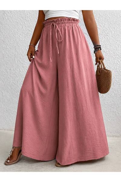 tuzu moda BÜYÜK BEDEN PANTOLON BELİ LASTİKLİ BÜYÜK BEDEN PANTOLON