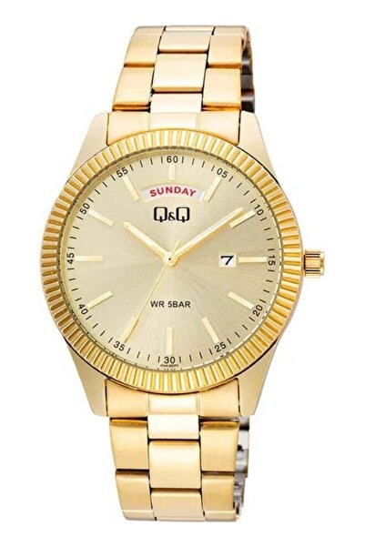 Q&Q Japan By Citizen A14A-001PY Standard Analog Men's Watch, Gold Tone