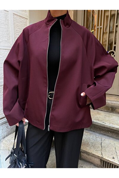 Ekim Store Straight Zipper Oversize Trench Jacket