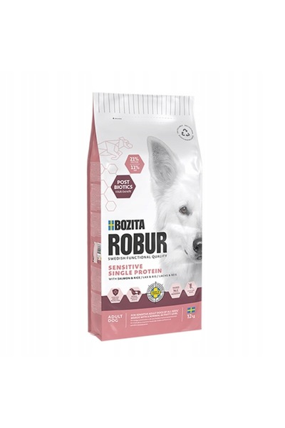 Bozita Robur Adult Sensitive Protein Salmon hrană uscată pentru câini 12kg