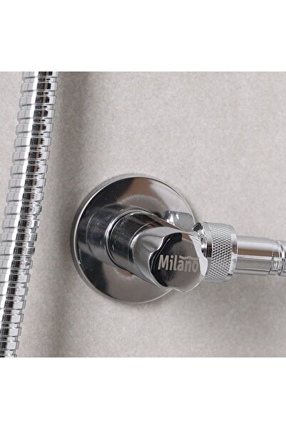 Milano Crown Brastainless Steel Angle Valve, Chrome, 1.27x1.27 cm, Bathroom F...
