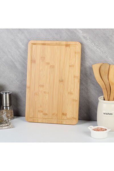 Danube Home , Loretta Bamboo Chopping Board, Natural, Wood And Bamboo, Knife ...