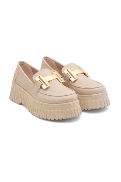Mamito Ayakkabı Bln 1453 Buckle Detailed Thick Sole Loafer