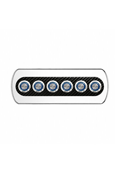Labarka 6'lı Krom Switch Panel Sigortalı 12-24V