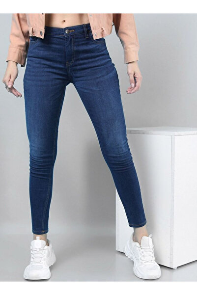Freehand By Styli Blue Skinny Fit Mid-Rise Stretchable Jeans