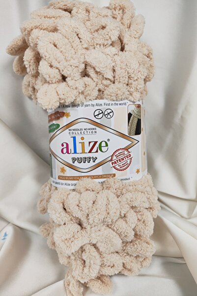 Alize Fir de tricotat manual Puffy Honey Foam 100gr. 9mt. (Pachet de 5) - Cul...