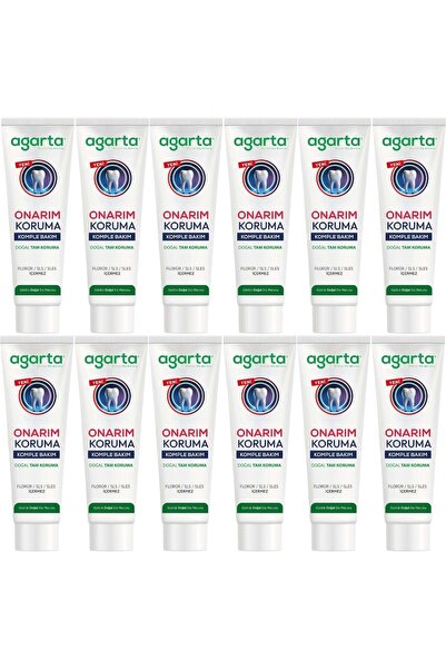 Agarta Natural Full Protection Toothpaste 90 ml Repair & Protection (Set of 12)