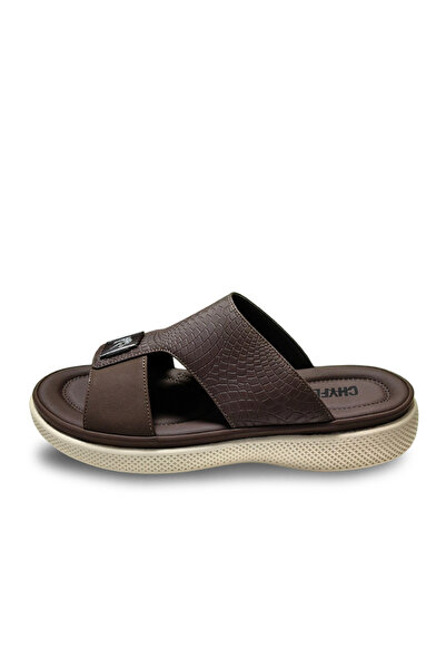 Huskswear Comfortable Home Slippers, Dark Brown Color, Size 42, Model 25Cf7104