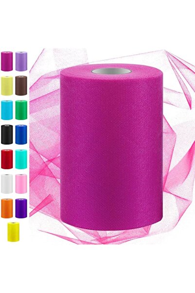 Swpeet Sobite 6 Inch X 100 Yards Black Tulle Fabric Roll, Tulle Fabric Roll, ...