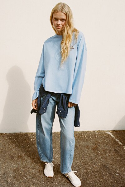 Pull & Bear Oversize grafikli tişört
