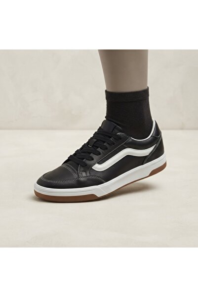 DİAMOND OUTLET Men's Leather Black White Sole Casual Stylish Sports Shoes (E7)