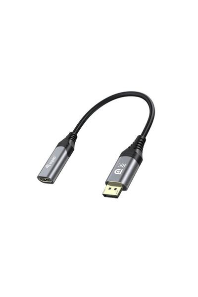 EQUIP 1.4 DisplayPort->HDMI 8K/ 60Hz St/Bu, lungime 0.15m gri