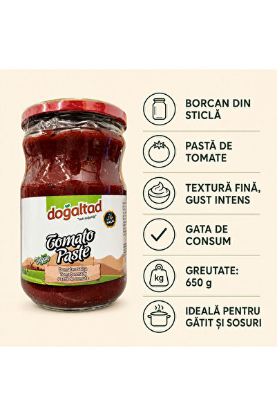DOĞALTAT Pasta de Tomate DOĞALTAT, Set 3 X 650 g
