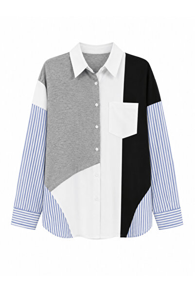 Lavanta Tekstil Designed Garnished Shirt