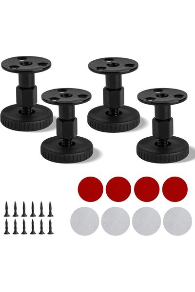 Morvena Picks 4 x Picioare de mobilă reglabile, 47 până la 64 mm, înălțime re...