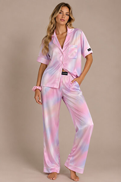 Generic Brand Cherryqueen Satin Pajama Set