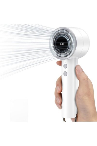 Morvena Picks Ventilator portabil cu 5 setări de viteză, încărcare USB, porta...