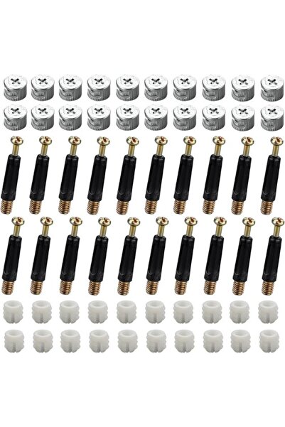 Morvena Picks Set conectori pentru mobila M15 - 120 de bucati, potrivit pentr...