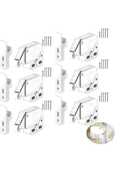 Morvena Picks Set de 6 piese de închidere a ușilor cu arc, mini încuietori de...