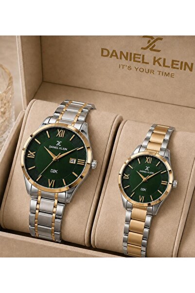 Daniel Klein Steel Strap Calendar Dial 3 Atm 2 Year Warranty Lover's Combinat...