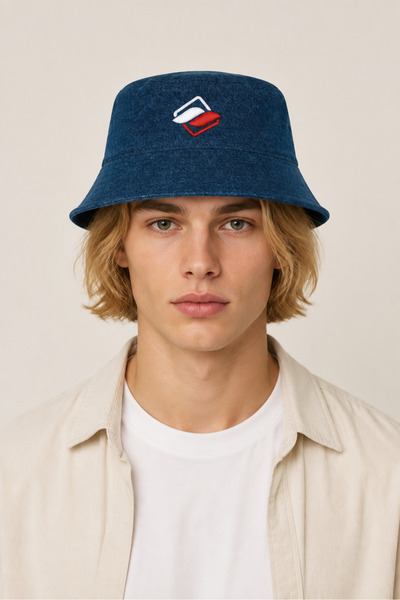 ICONE BAG Washable Men's Denim Bucket Hat