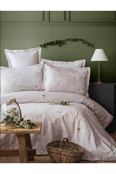 PAMUKLAR Apricitas Home Double Elysian Beige Complete Set Duvet Cover Set