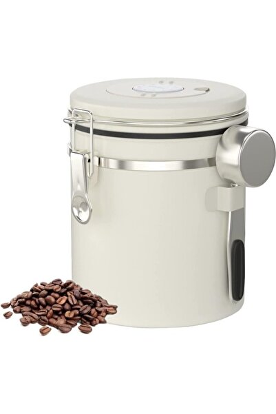 Morvena Picks Rezervor de depozitare a cafelei - 1.2L (500g) - Cu aerisire de...