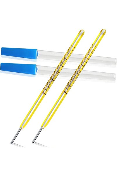 Harikasunumum ℃&℉ Oral Thermometer for Adults and Kids 2PCS - Glass Basal Bod...