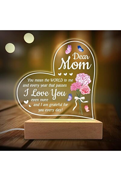 GENERAL مصباح ليلي محفور للابنة هدية بتصميم "To My Daughter'" من الأم بمناسبة...