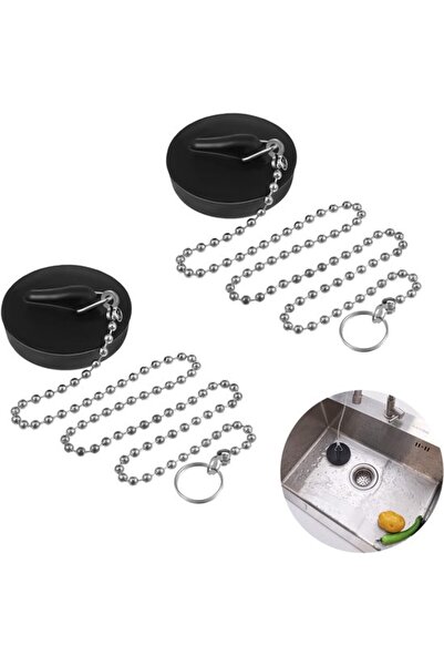 Morvena Picks Dop de chiuveta, Dop de baie, Diametru 43mm, cu lant (Crom) 40c...