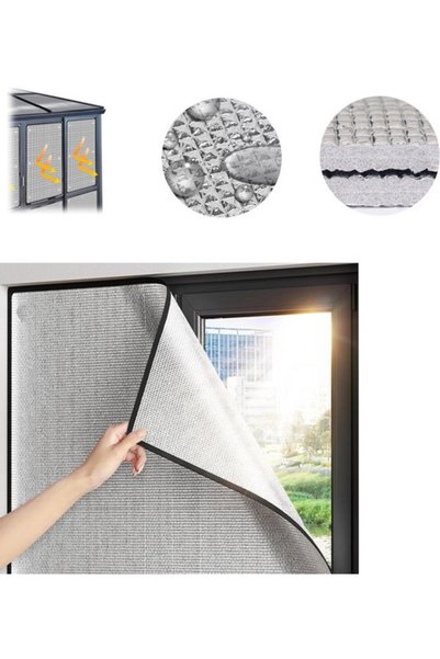 Morvena Picks Kit de izolare pentru ferestre (200 x 100 cm) – Folie de alumin...