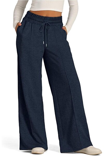 GENERAL Women's Athletic Pants Wide Leg Lightweight High Waist Sweatpants wit...