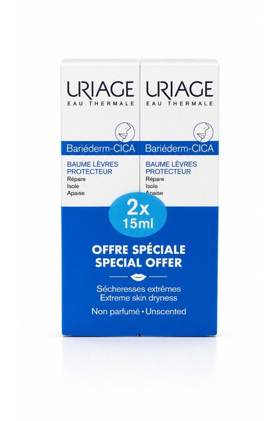 Uriage Bariederm Cica Lips Protecting Balm 15 ml İkili