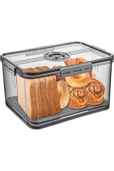 GENERAL Gifhomfix Bread Box Airtight Bread Boxes for Kitchen Counter, Time Re...
