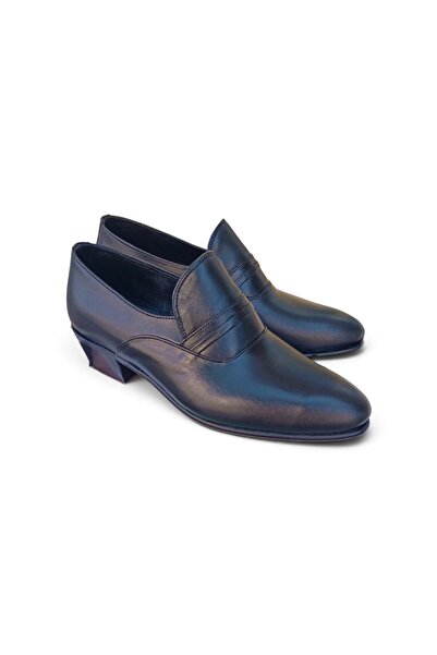 oktay kundura Egg Heel Pointed Toe Genuine Leather Original Fit Classic Men's...